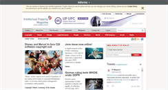 Desktop Screenshot of intellectualpropertymagazine.com
