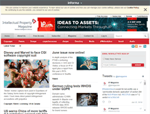 Tablet Screenshot of intellectualpropertymagazine.com